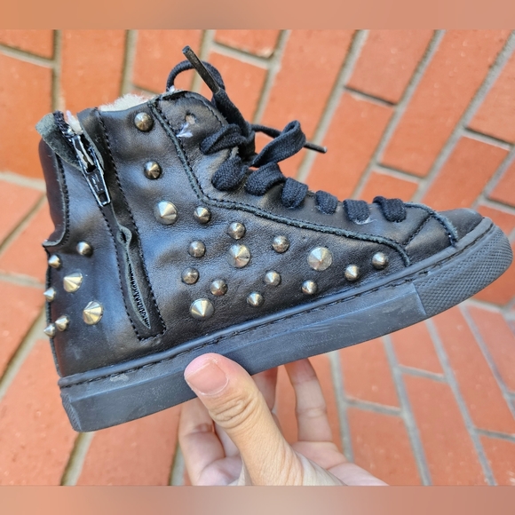 PHILIPP PLEIN Studded Leather Snow Boots kids - Picture 7 of 13